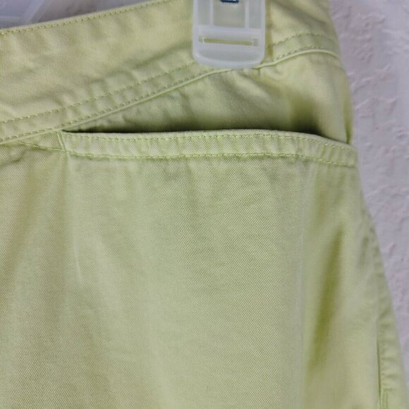 Calvin Klein Jeans Cropped Pants Capris Yellow Size 6 Summer Spring Casual Comfy - Picture 5 of 11